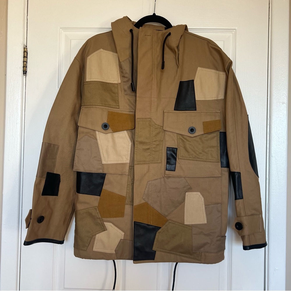 Coach Patchwork Men's Jacket - Tan and Black